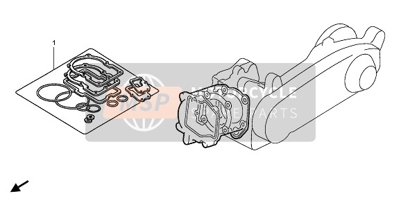 Honda SH125S 2011 EOP-1 Kit guarnizioni A per un 2011 Honda SH125S